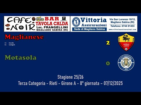 Maglianese - Montasola 2-0 (07/12/2025)