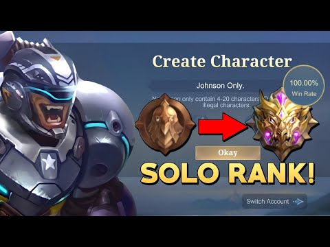 100% WINRATE FROM WARRIOR TO MYTHIC!? JOHNSON ONLY!😱 (Hardest challenge ever)