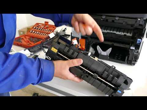 Die Fixiereinheit (FK-3100 Fuser Unit) bei einem Kyocera FS-2100DN Drucker ausbauen und einbauen
