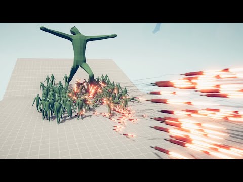 100x ZOMBIE + GIANT vs 2 EVERY GOD | Totally Accurate Battle Simulator TABS