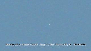 preview picture of video 'Bursting Object August 4, 2014 Murrysville, Pa'