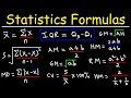 Statistics Formulas And Equations