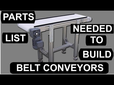 Parts to build a belt conveyor