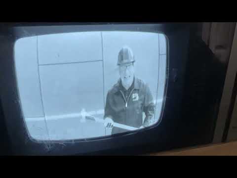 Flex Glue Clear Commercial on a 1984 TV