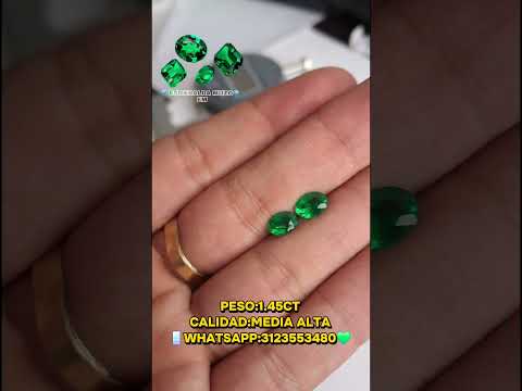 💚  Esmeralda Ovalada💙(peso):1.45ct📱WhatsApp:3123553480#emerald #muzo #esmeraldas #boyaca #medellin