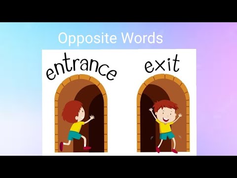 Opposite words in english| Opposite words for preschooler| Antonyms