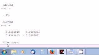 Scilab tutorial 5 Matrices