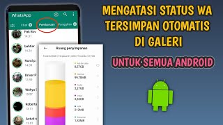 Download lagu Cara Mengatasi Status WA Tersimpan Otomatis di Galeri HP Android mp3