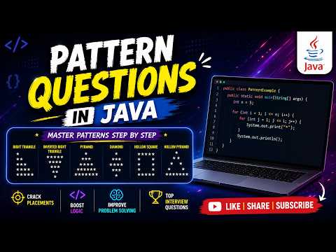 Star Pattern Programs In Java Part 2