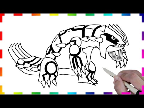 How to draw Pokemon | Groudon | easy drawing step by...