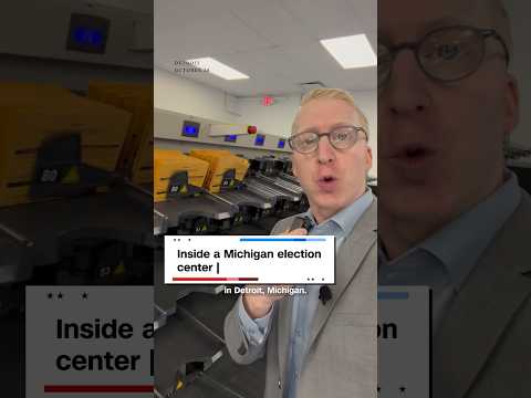Inside a Michigan election center