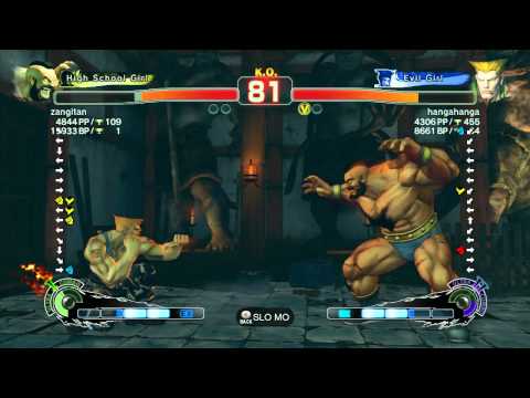 SSF4 AE: Zangitan (Zangief) vs hangahanga (Guile) - Ranked Match (720p HD)