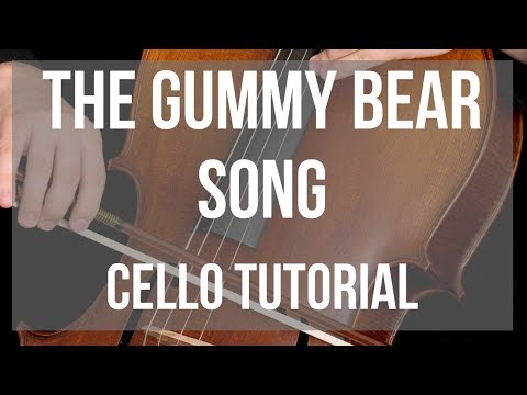 How to play The Gummy Bear Song by Gummibar on Cello (Tutorial)