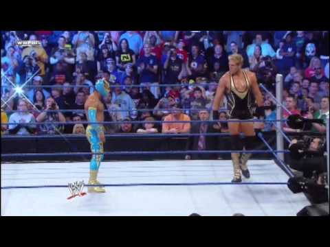 WWE Sin Cara attacks Jack Swagger on Smackdown (04-08-2011)