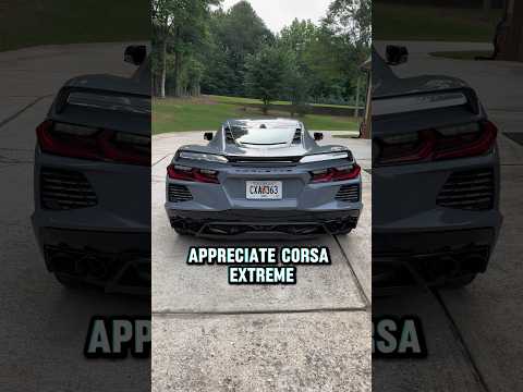 Corsa Extreme Exhaust 2024 C8 Corvette Z51 Sea Wolf Gray