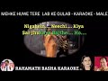 Mehke Huwe Tere Lab Ke Gulab KARAOKE ONLY FOR MALE MOHAMMED AZIZ SADHANA SARGAM