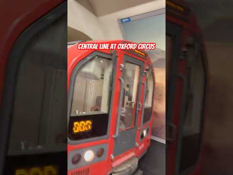 Central Line arriving at Oxford Circus #train #tube #centralline #travel #traintravel #TfL #trains