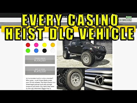 Every Vehicle In The Casino Heist DLC | Gta 5 Online