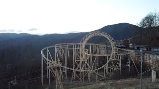 AMERICAS ABANDONED Roller Coaster &amp; Theme Park GHOST TOWN IN THE SKY