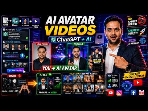  Create Professional AI Avatar Business Videos Using ChatGPT  AI