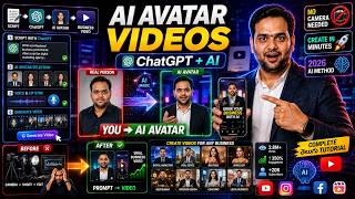 Create Professional AI Avatar Business Videos Using ChatGPT & AI