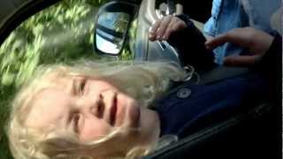 Knocking on heavens door! Alicia age 4, funny