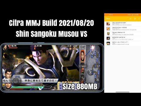 Emulator Citra MMJ - Citra MMJ test game Shin Sangoku Musou VS [Helio G85]