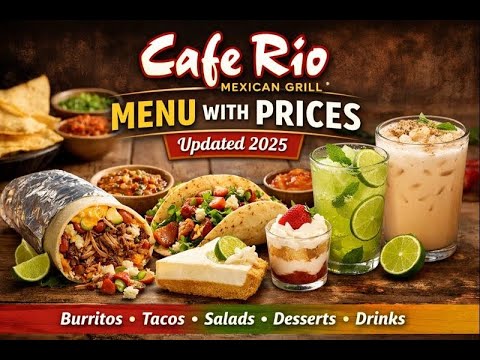 Explore the Full Cafe Rio Menu | Burritos, Salads & Nutrition Guide