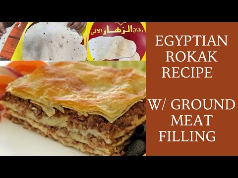 Rokak (Meat Pastry) Recipe Traditional Egyptian Recipes