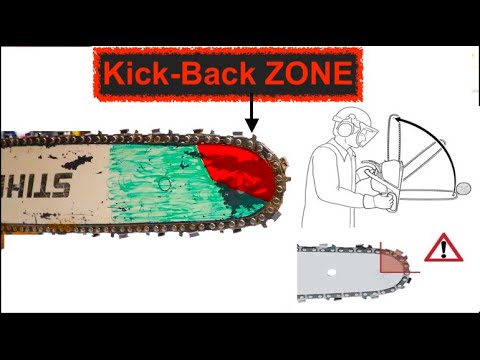Chainsaw Kickback Demonstration & Prevention 🛑