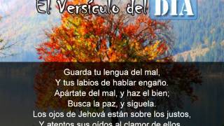 Miniatura del video: El versiculo del dia .com - Salmos 34 v13-15