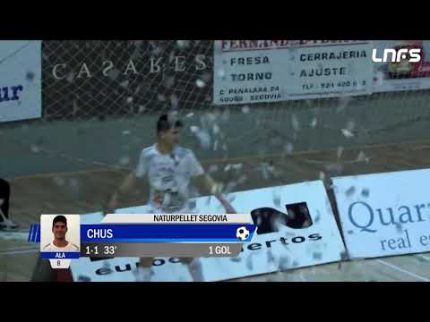 Gol Chus (1-1) Naturpellet Segovia - Jimbee Cartagena. J24, 1Div. LNFS
