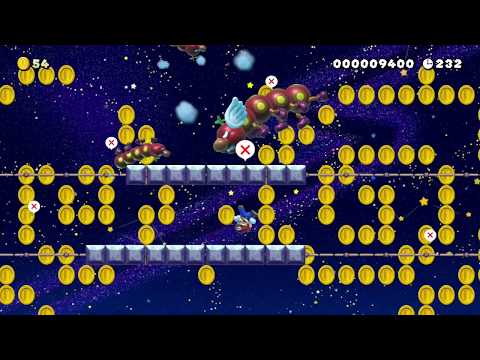 Night Sky Traveler by joony2020 - Super Mario Maker 2 - No Commentary 1cb 022020