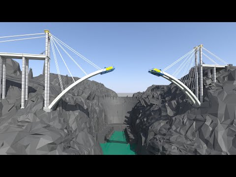 How A Bridge is Built Over the Canyon - Hoover Dam Bypass - Arch Bridge