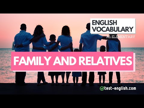 Family and relatives – A1 English Vocabulary
