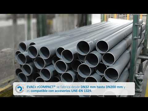 Tubería de evacuación coextruida estructurada compacta EVAC+ rCOMPACT®