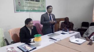 ফল আর্মি ওয়ার্ম পোকা দতমনে ফেরোমন বিষয়ক ট্রেনিং এ এডি মহোদয়ের বক্তব্যের মুহুর্ত