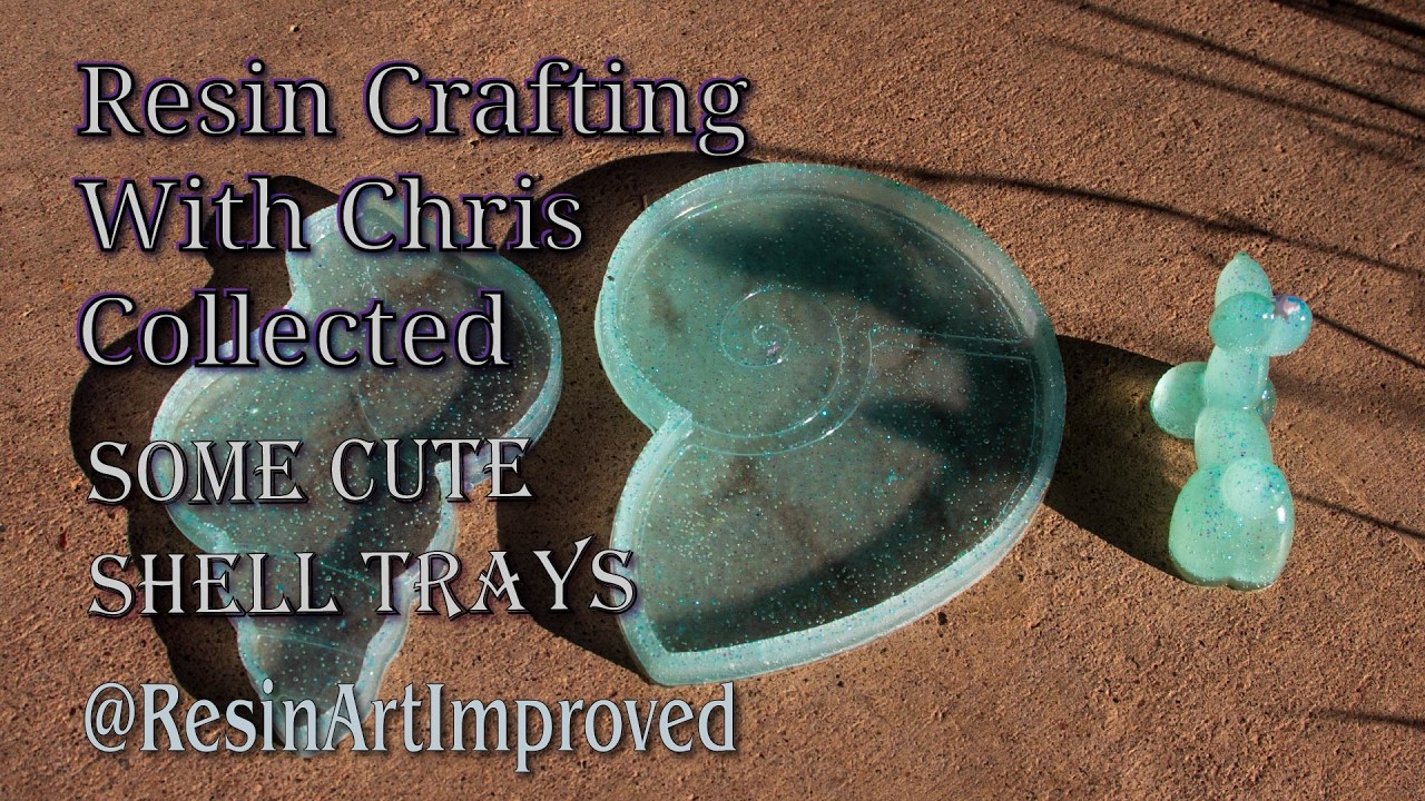 Some Cute Shell Trays  #supportindependentartists #resincrafts #demolding