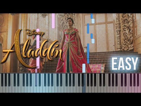 Aladdin - Speechless (Naomi Scott) 2019 |  How To Play EASY Piano Tutorial + Sheets Video