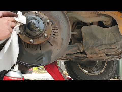 How to replace Prado front brake pads and discs