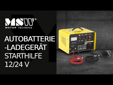 Video - Autobatterie-Ladegerät - Starthilfe - 12/24 V - 20/30 A