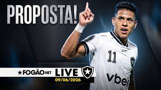 FOGÃONET LIVE: MATHEUS MARTINS RECEBE PROPOSTA | BOTAFOGO SOFRE NOVO TRANSFER BAN