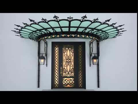 Wrought Iron Door and Marquise  / Ferforje Kapı ve Markiz