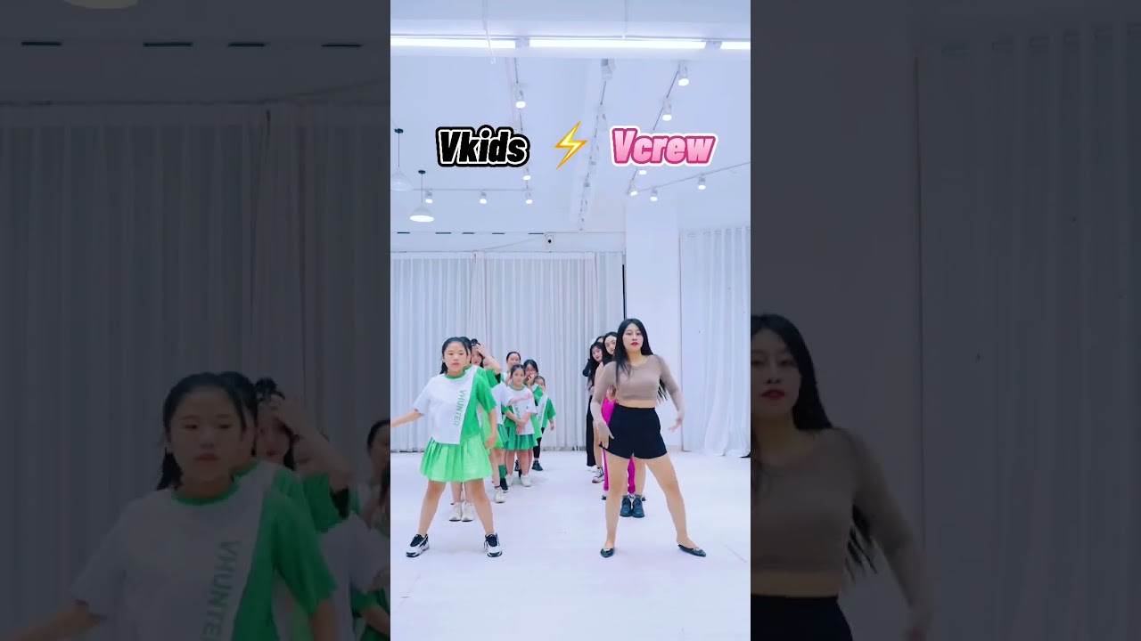 BLACKPINK BATTLE DANCE CHALLENGE ( P1 ) | VCrew vs Vkids | VHUNTER | #shorts #blackpink #tiktok