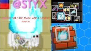 @STYX SOLD HIS MOD ITEM!? (NOT CLICKBAIT) - STYX MASK GIVEN AWAY!