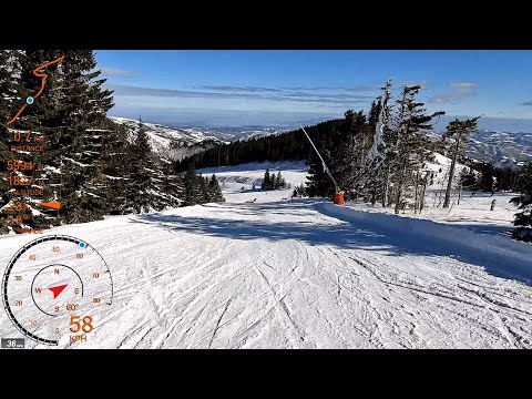 [4K] Skiing Kopaonik, Krčmar - On Piste/Staze 21 and 6 and then Off Piste, Serbia, GoPro HERO10