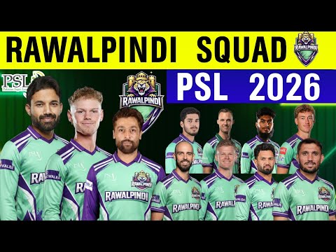 Rawalpindi Squad For PSL 2026 | Team Rawalpindi Squad for PSL 11 | Psl 2026 Rwp Squad