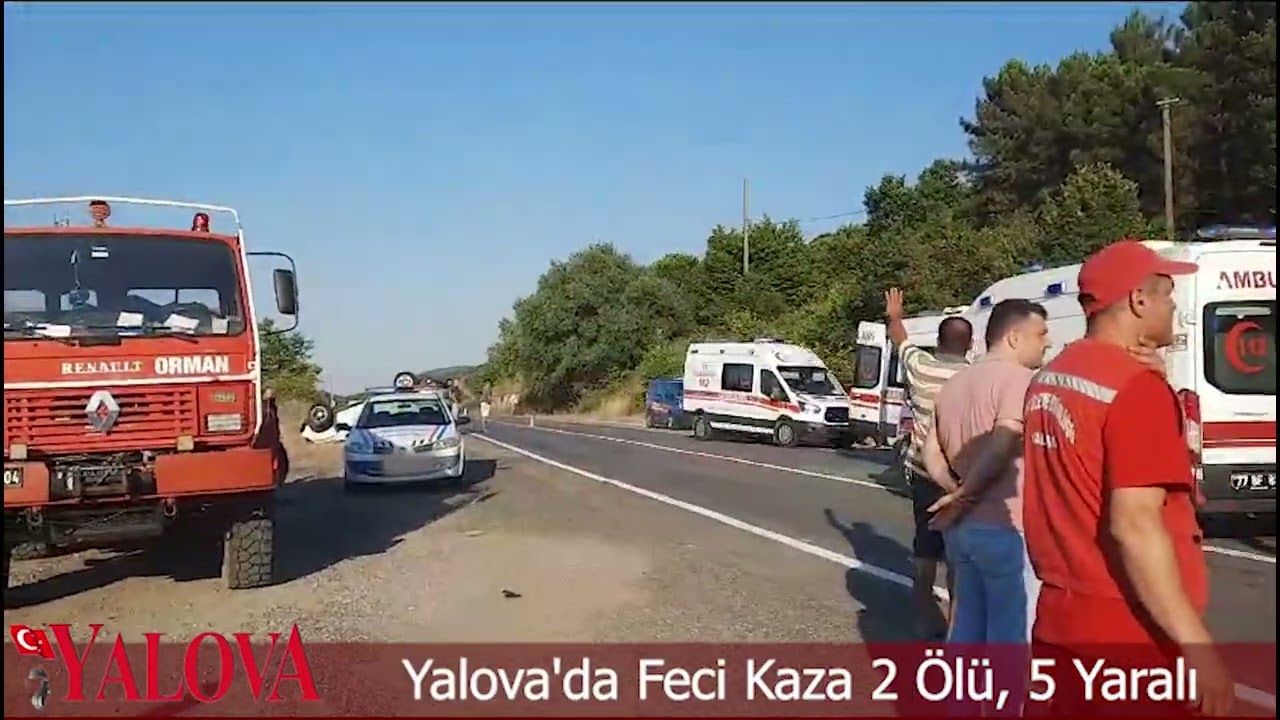Yalova'da Feci Kaza: 2 Ölü, 5 Yaralı