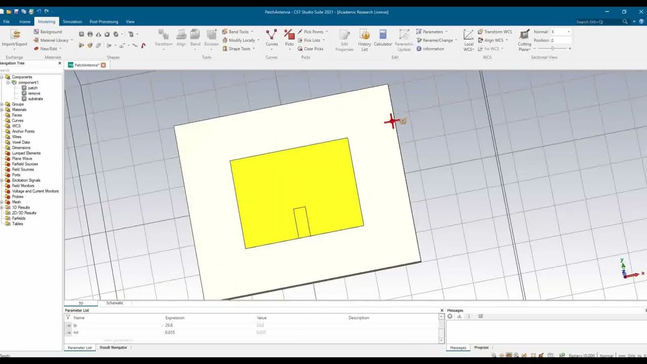 CST Tutorial: 2.4 GHz Microstrip Patch Antenna Design & Simulation using CST Microwave Studio 2021
