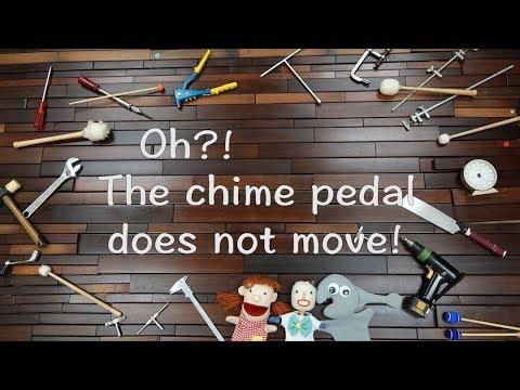 Switch on percussion show! Oh? The chime pedal does not move!